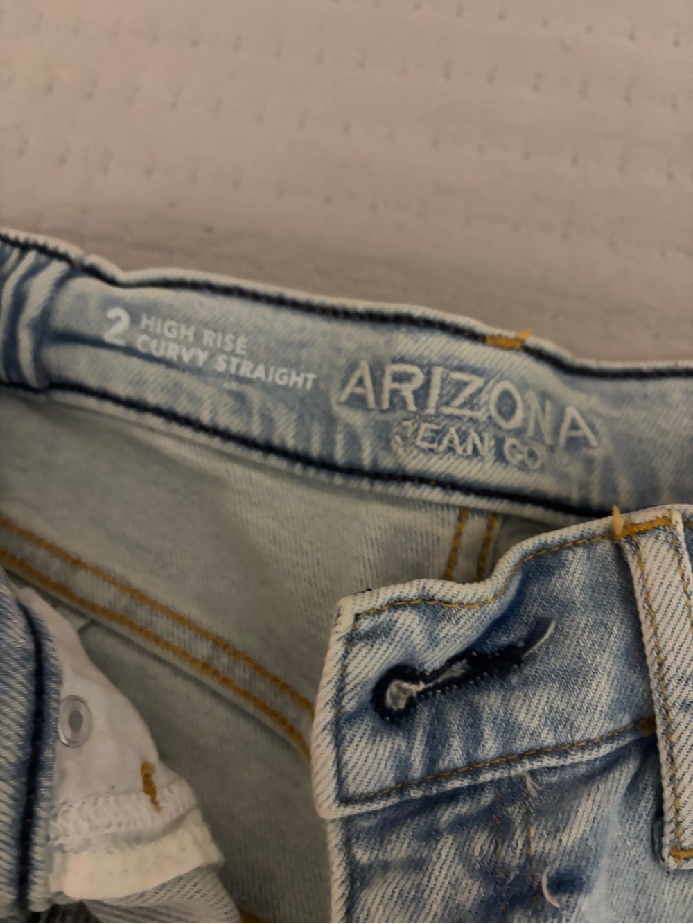 Arizona Jean Company Light Blue Straight Leg Jeans